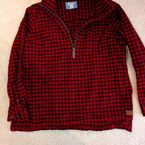 LL Bean quarter zip pullover, size L
